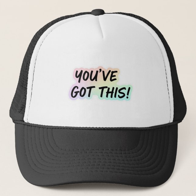 Pastel Encouragement | "You've Got This" Digital A Truckerkappe (Vorderseite)