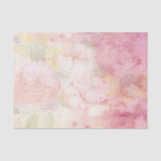 Pastel Ethereal Blume Seidenpapier (Vorderseite)