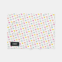 Pastel F-15 Adler Fighter Jet Baby Blanket Fleecedecke