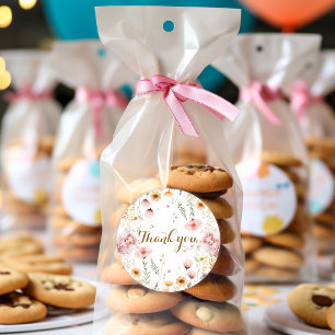 Pastel Fairy Blumengarten Tee Party Geburtstag Runder Aufkleber