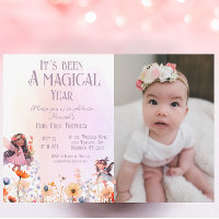 Pastel Fairy First Magic Geburtstags-Foto