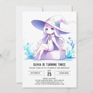 Pastel Fantasy Wizard Geburtstag Einladung