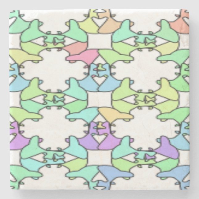 PASTEL FARBEN STEINUNTERSETZER (Vorderseite)