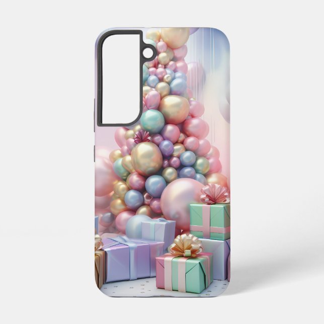 PASTEL-FARBENER CHRISTMAS-BAUM MIT PRÄSENTIEREN SAMSUNG GALAXY HÜLLE (Rückseite)