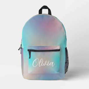 Pastel Farbton farbenfroh futuristisch Bedruckter Rucksack
