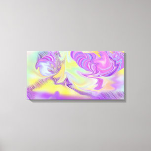 Pastel Federträume Stretched Canvas Print Leinwanddruck
