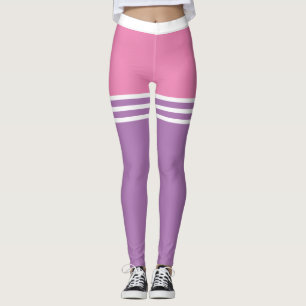 Pastel Fett gefärbte Farbmischung mit weißen O Leggings