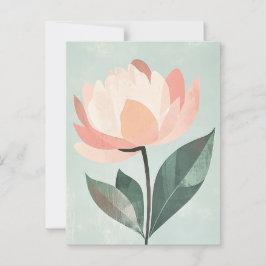 Pastel Flora in Stille #088 Postkarte