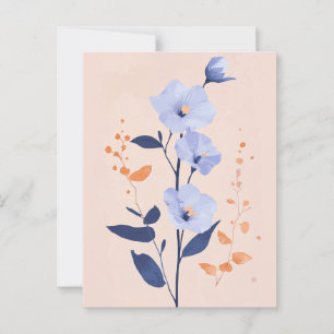 Pastel Flora in Stille #091 Postkarte