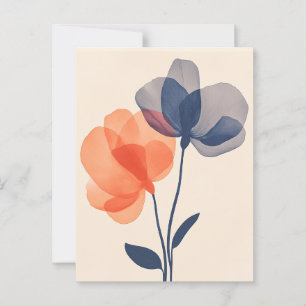 Pastel Flora in Stille #094 Postkarte