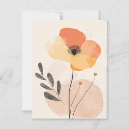 Pastel Flora in Stille #099 Postkarte