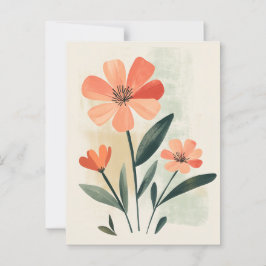 Pastel Flora in Stille #105 Postkarte