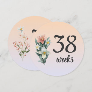 Pastel Floral 38-39 Wochen Schwangerschaft Milesto
