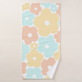 Pastel Floral Badhandtuch Set