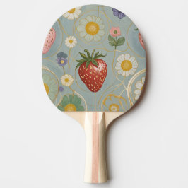Pastel Floral & Berry Delight Tischtennis Schläger