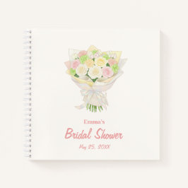 Pastel Floral Bridal Shower – Japanese-Asian Notizbuch