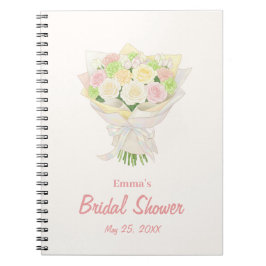 Pastel Floral Bridal Shower – Japanese Notizblock