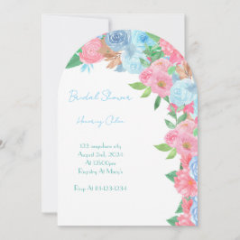 PASTEL FLORAL BRIDAL SHOWER SPRING SUMMER EINLADUNG