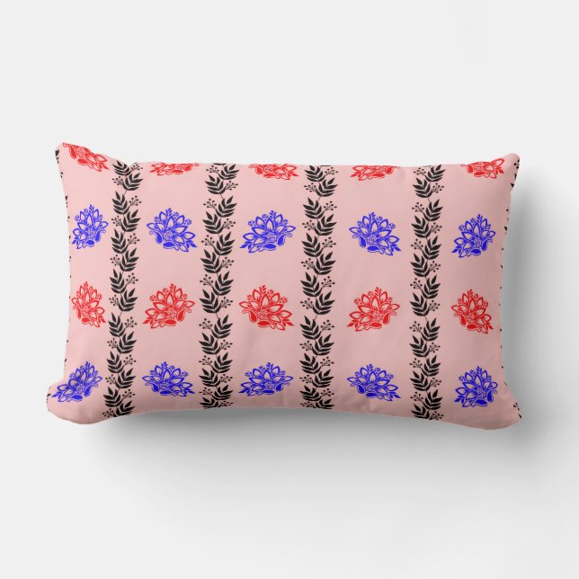 ‚Pastel floral Column pillow‘ Lendenkissen (Vorderseite)
