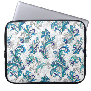 Pastel Floral Doodle Vintages Muster. Laptopschutzhülle
