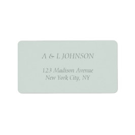 Pastel Floral Elegance Wedding Adressaufkleber