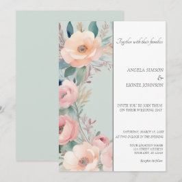 Pastel Floral Elegance Wedding Einladung Design