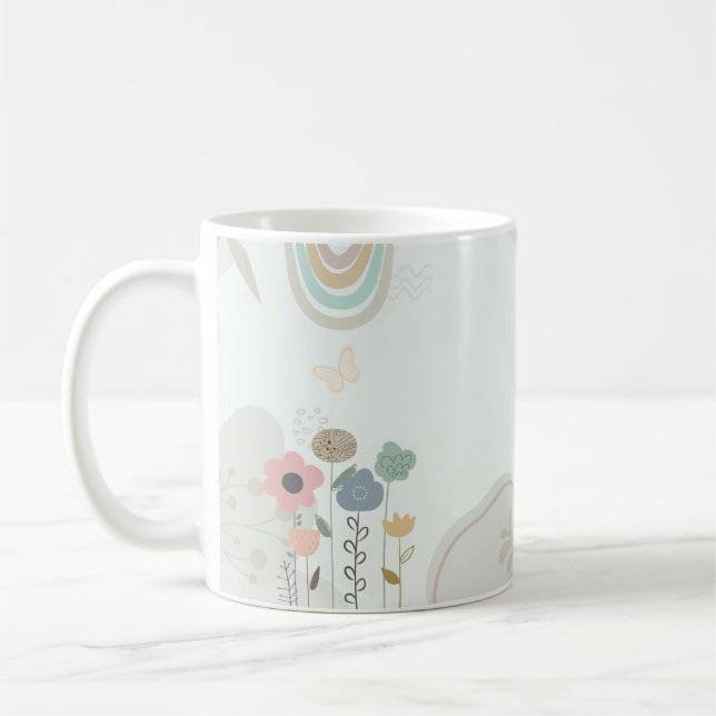 Pastel Floral Growth Mug (Gauche)