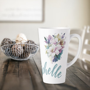 Pastel Floral Latte Mug sur mesure