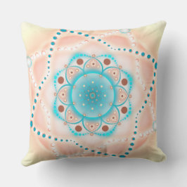 Pastel Floral Mandala Kissen