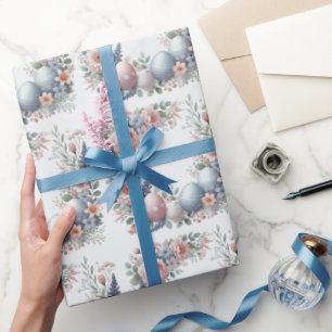Pastel Floral Ostereier Wrapping Papier Geschenkpapier