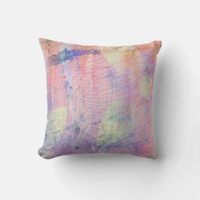 Pastel Floral Painters Delight Kissen (Vorderseite)