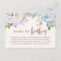 Pastel Floral und Blätter Bücher für Babykarten