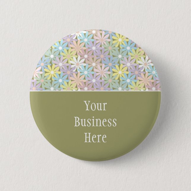 Pastel Florals Button (Vorderseite)