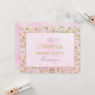 Pastel Flower Noël 4.25x5.5 Invitation