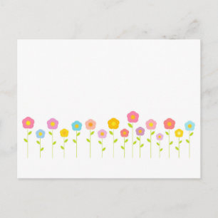 Pastel flowers Carte postale