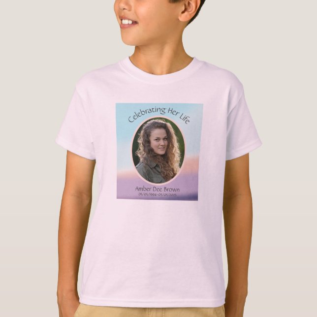 Pastel Foto Beerdigung Kid's T-Shirt (Vorderseite)