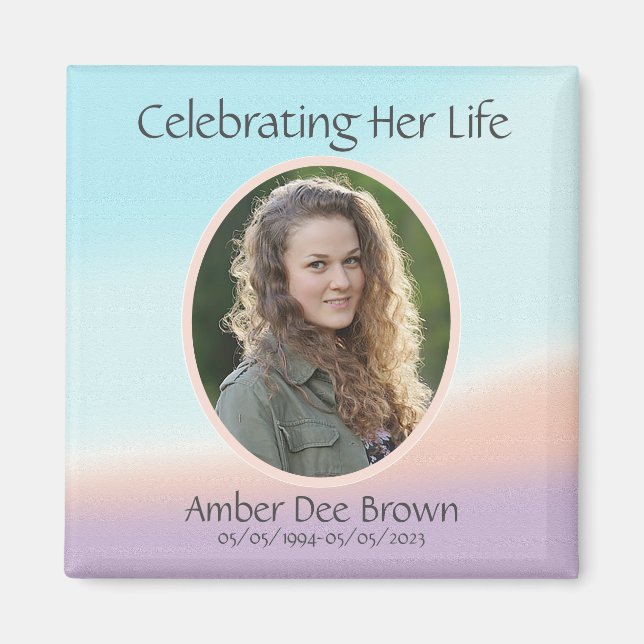 Pastel Foto Life Celebration Magnet (Vorne)