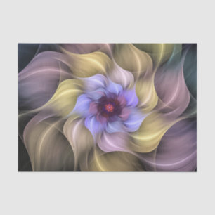 Pastel Fraktal Blume Schwenken Petals Seidenpapier