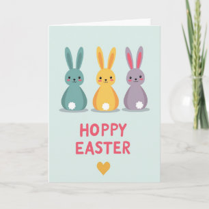 Pastel-Freunde Frohe Ostern-Karte Karte