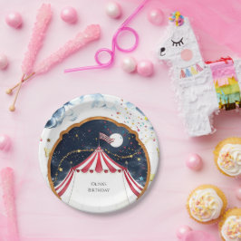 Pastel Fun Circus Geburtstag Pappteller