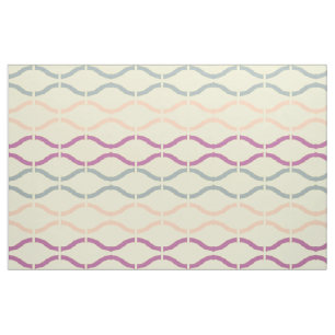 Pastel Funky Retro Geometrisches Muster 3 Stoff