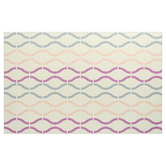 Pastel Funky Retro Geometrisches Muster 3 Stoff (Fat Quarter (45,7 x 55,9 cm))