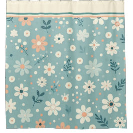 Pastel Garden Delight Duschvorhang