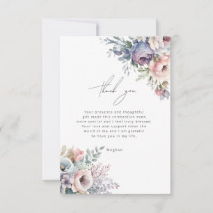 Pastel Garden Floral Carte de remerciements