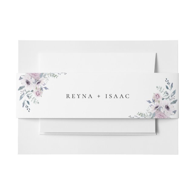 Pastel Garden Floral Wedding Einladungsbanderole (Vorderseite Beispiel)