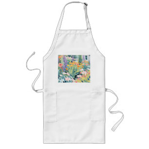 Pastel Garden Impression Lange Schürze