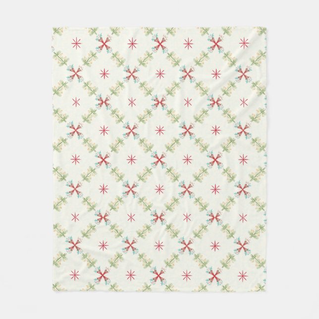 Pastel-Garten-Tanz Fleecedecke (Vorderseite)
