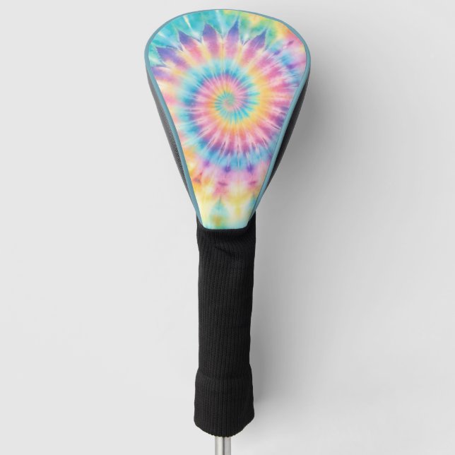 Pastel Gefärbte Krawatte Golf Head Cover Golf Headcover (Vorderseite)