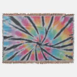 Pastel Gefärbte Krawatte Swirl Decke