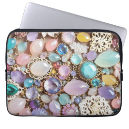 Pastel Gems And Jewels In Pinks & Purples Laptopschutzhülle